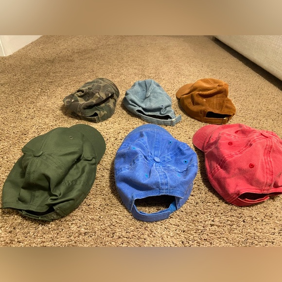 Baseball hats, various colors 1 price bundle. All 6 hats for 1 price. - Picture 2 of 8